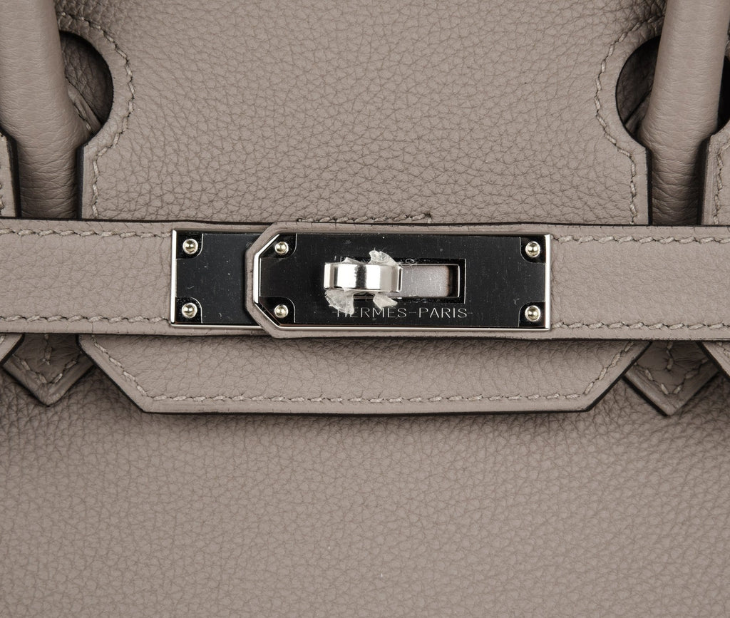 👜Birkin 30 Bag Gris Asphalte Togo Palladium Hardware