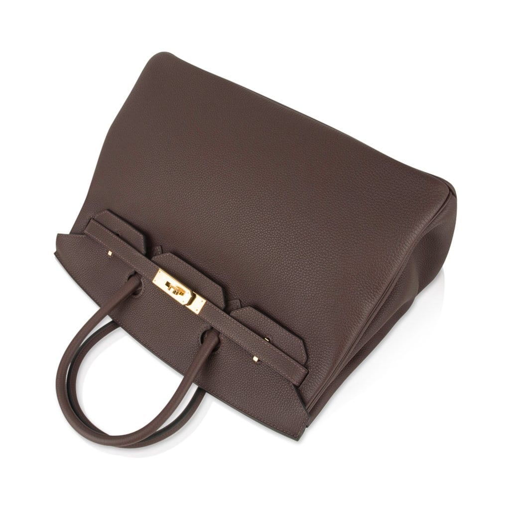 👜Birkin 35 Bag Chocolate Togo Gold Hardware