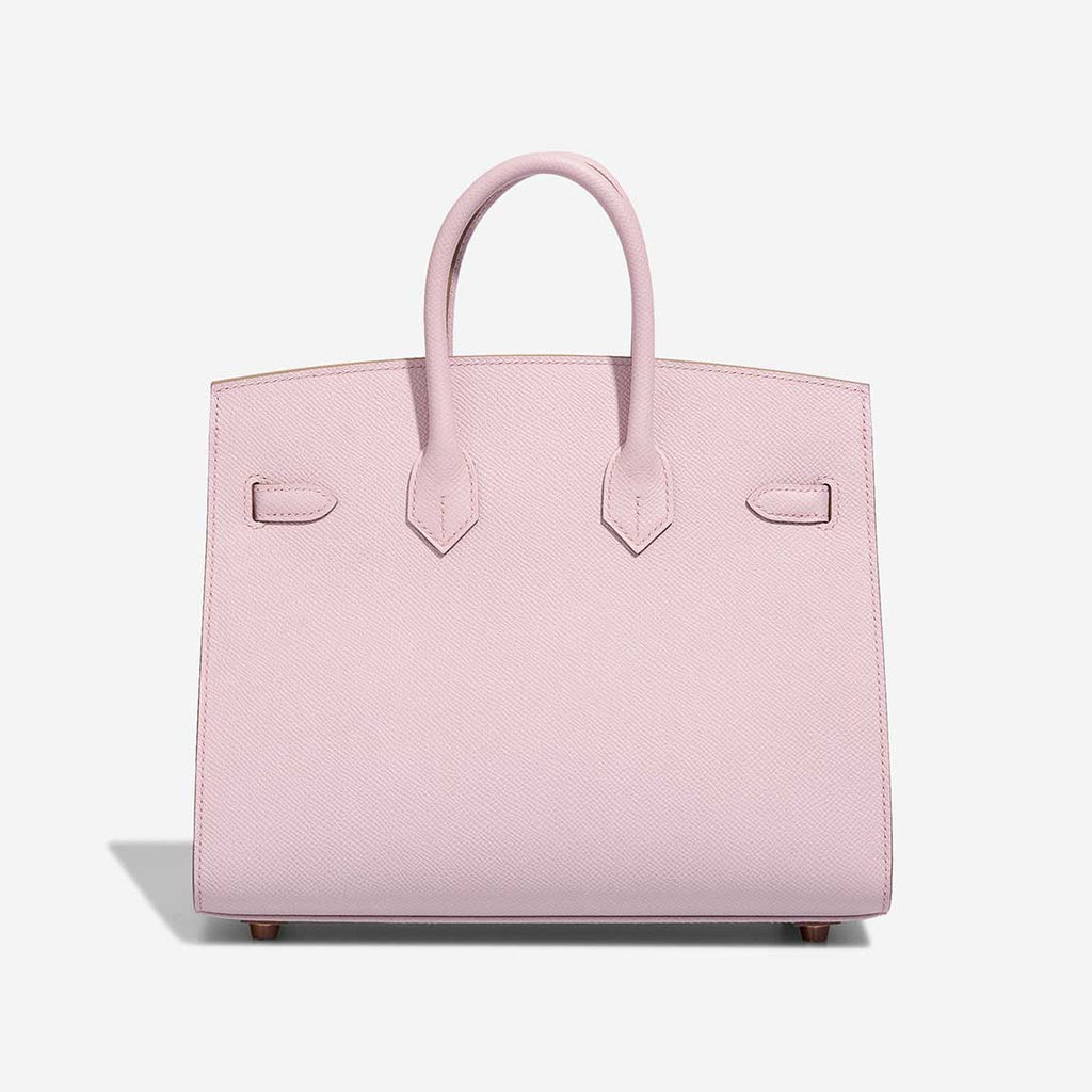 👜Birkin HSS 25 Epsom Mauve Pâle / Rose Sakura Golden Lock