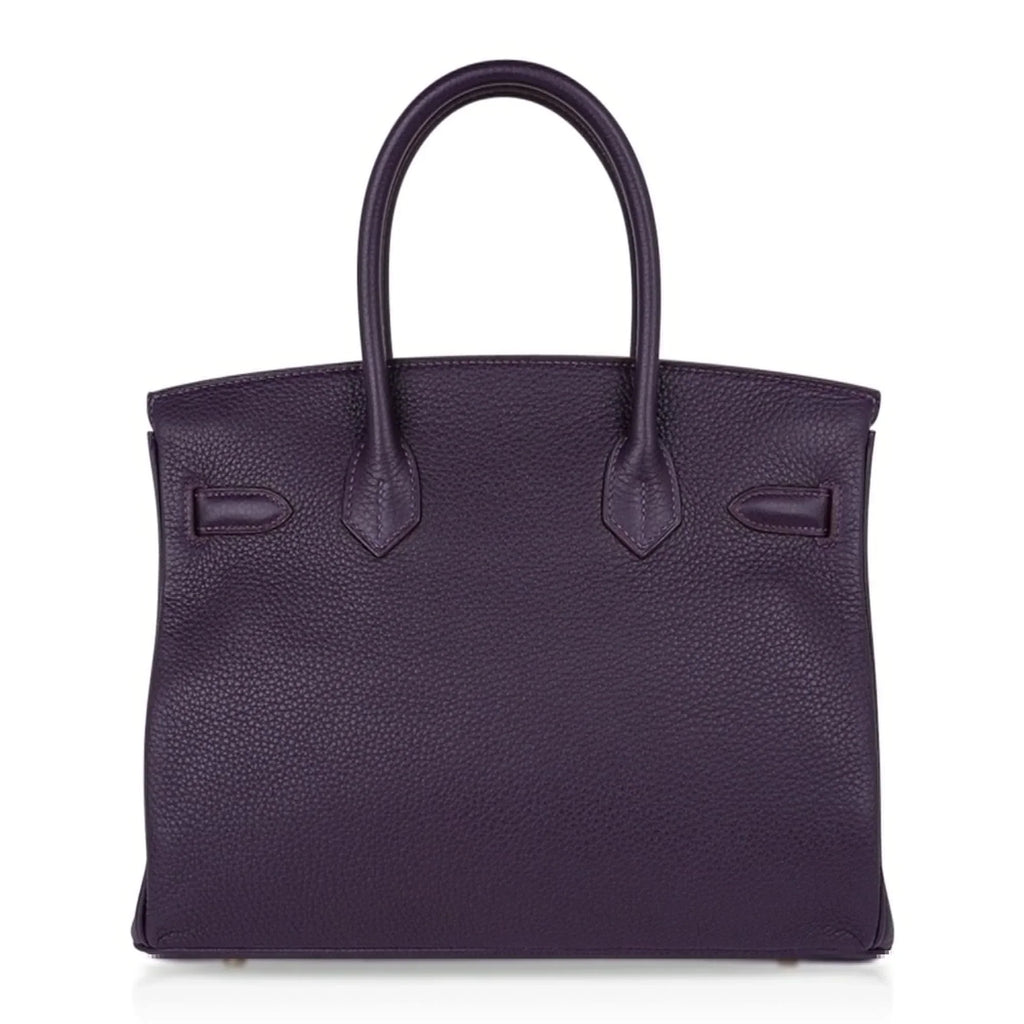 👜Birkin 30 Bag Raisin Rich Original Colour Gold Hardware Togo Leather