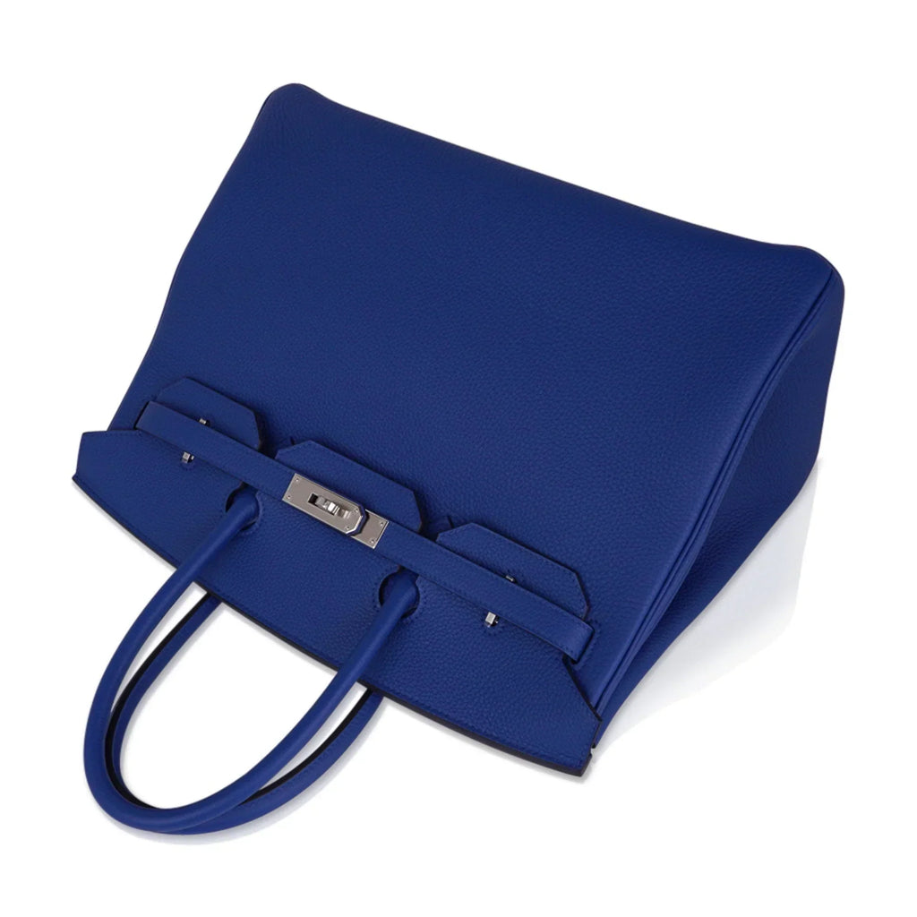 👜Birkin 35 Bag Blue de France Togo Leather with Palladium Hardware