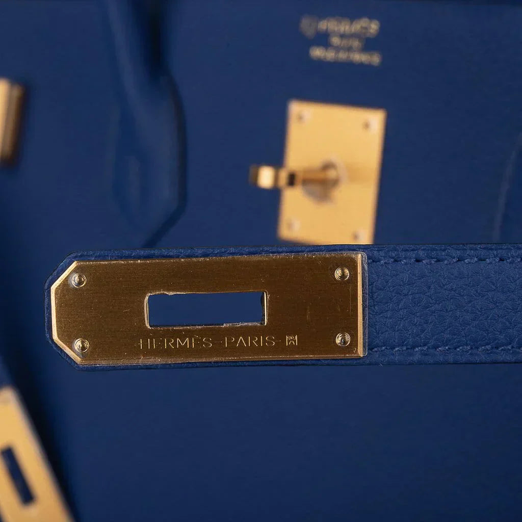 👜Birkin HSS 40 Bag Electric Blue / Rose Jaipur Brushed Gold Hardware