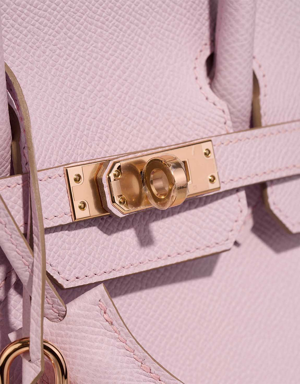 👜Birkin HSS 25 Epsom Mauve Pâle / Rose Sakura Golden Lock