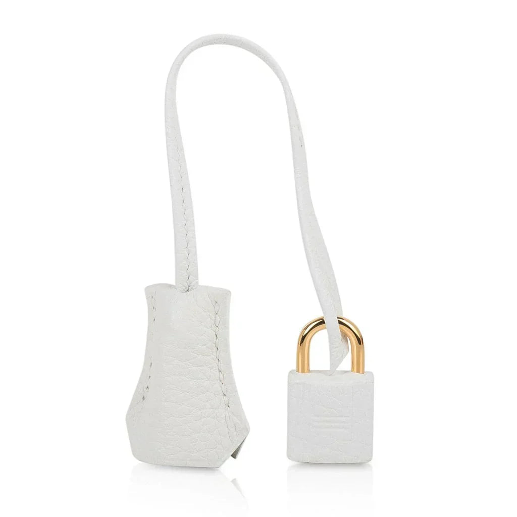 👜Birkin 25 HSS Bag White Clemence Gold Hardware