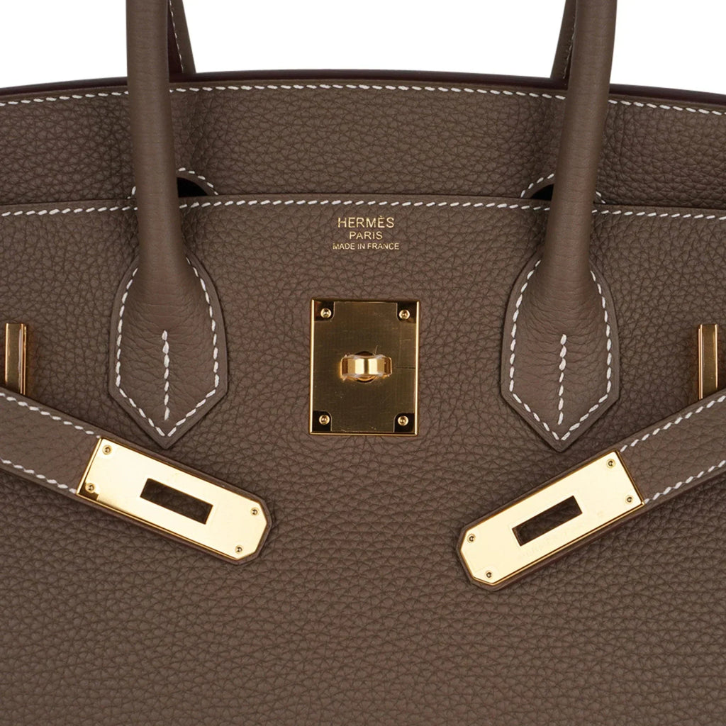 👜Birkin 30 Bag Etoupe (Taupe) Gold Hardware Togo Leather