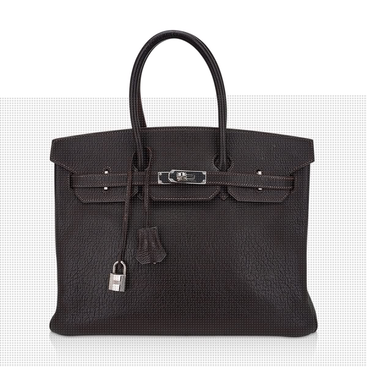👜Birkin 35 Bag Cocoan Brown Chevre Leather with Palladium Hardware