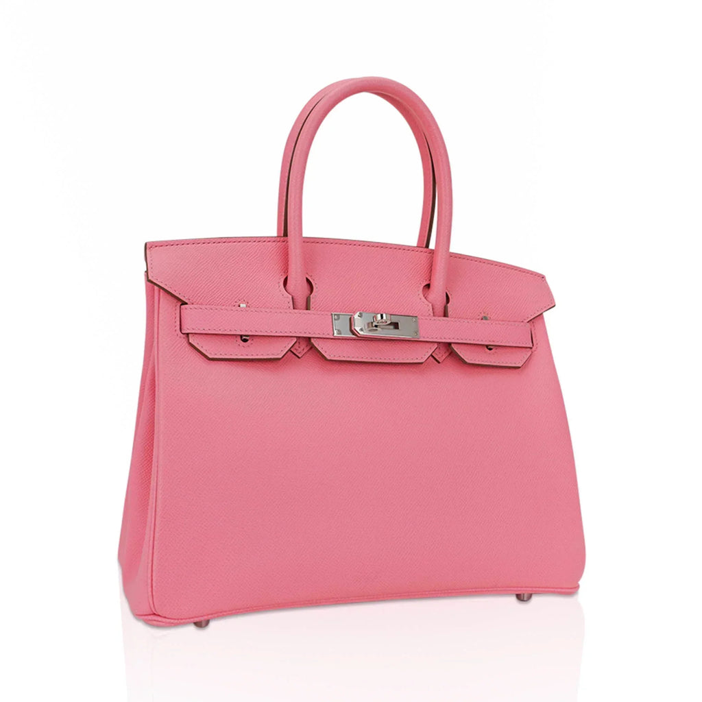 👜Birkin 30 Bag Rose Confetti Epsom Leather with Palladium Hardware