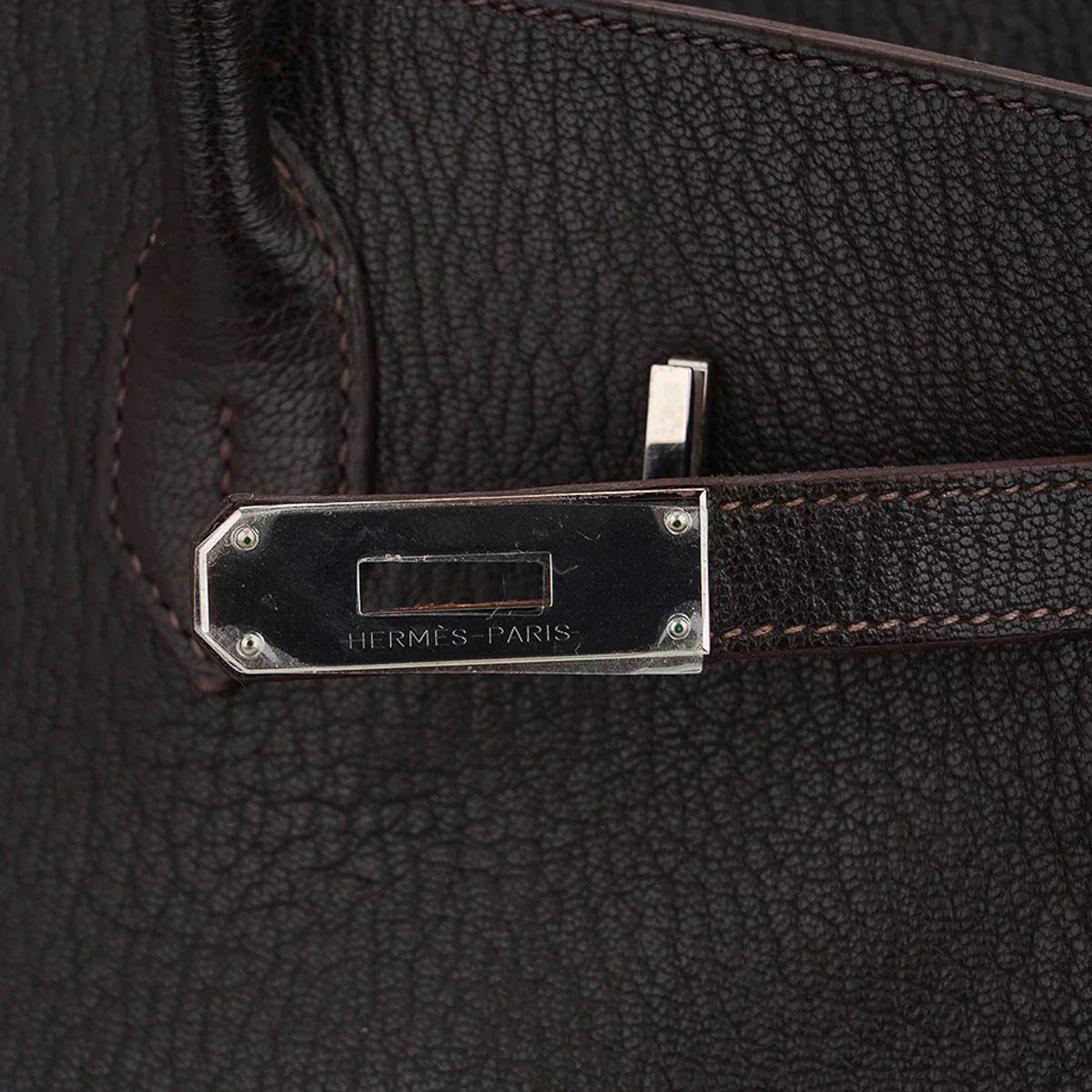 👜Birkin 35 Bag Cocoan Brown Chevre Leather with Palladium Hardware