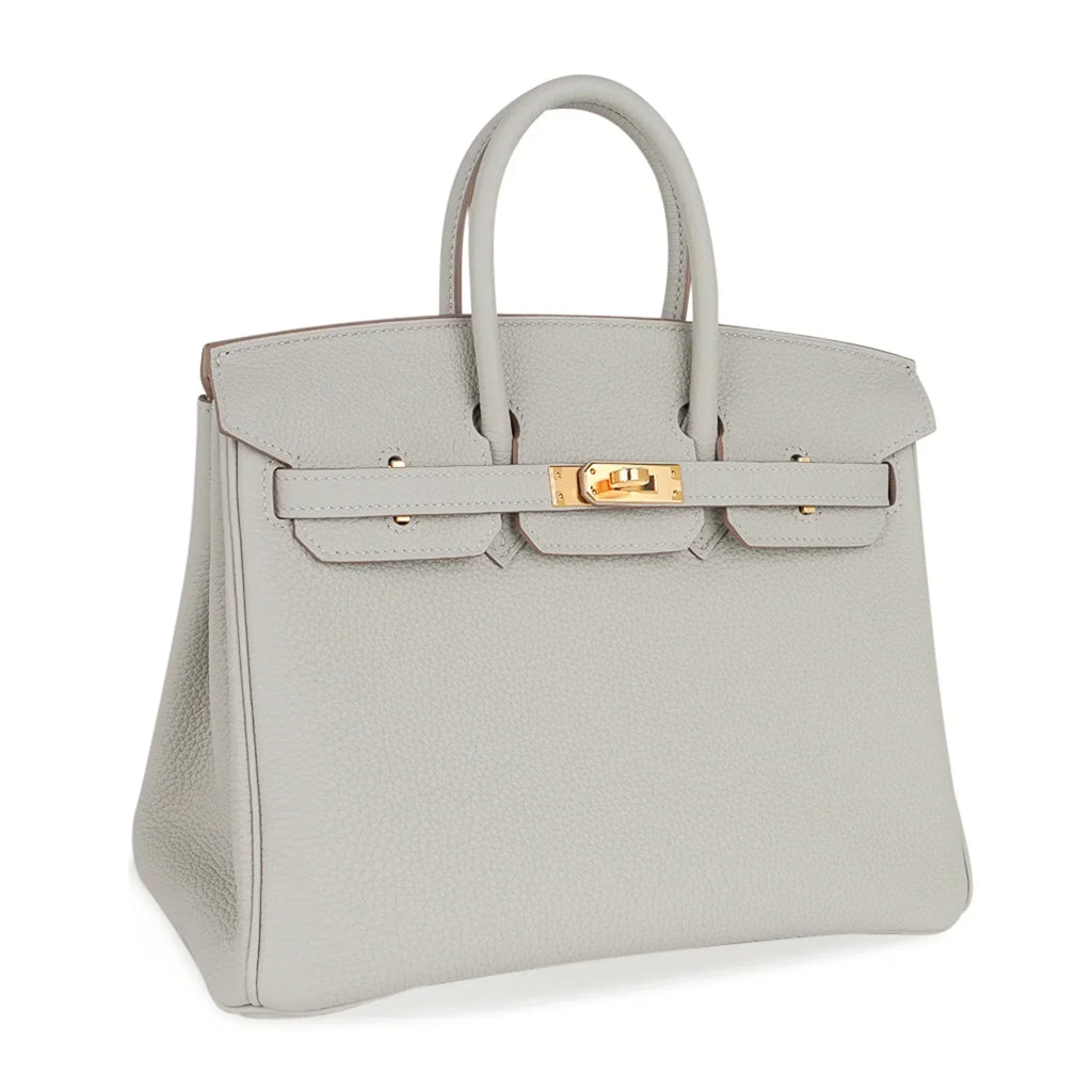 👜Birkin 25 Bag Gris Perle Togo Gold Hardware