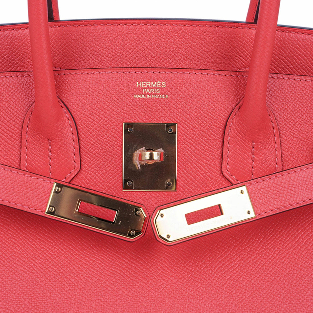 👜Birkin 30 Bag Rose Jaipur Epsom Leather with Gold Hardware