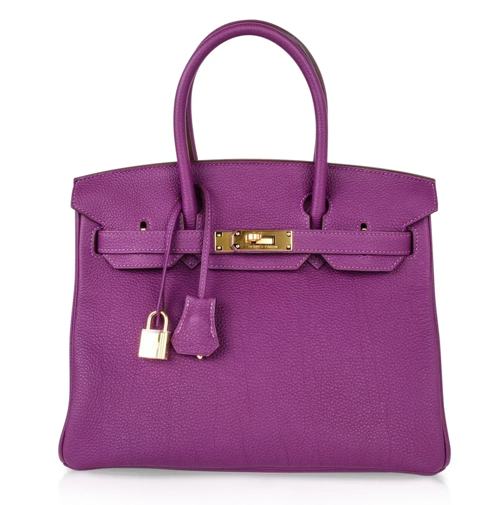 👜Birkin 30 Bag Anemone Togo Gold Hardware Exotic Purple Beauty