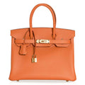 👜Birkin 30 Bag Abricot Gold Hardware Epsom Leather New w/ Box