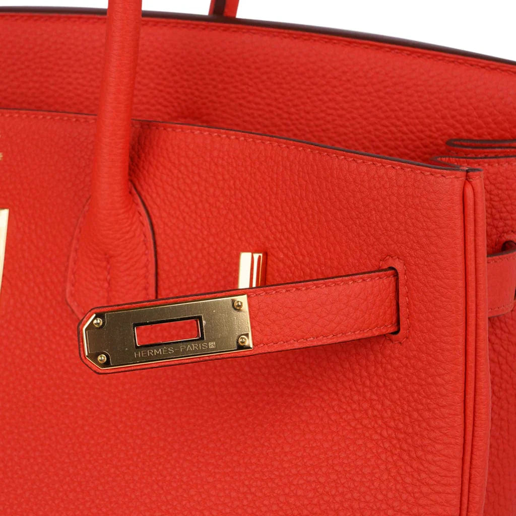 👜Birkin 35 Bag Capucine Togo Leather with Gold Hardware