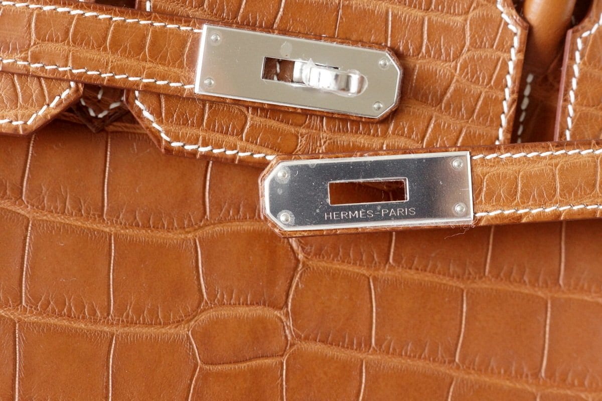 👜Birkin 30 Bag Fauve Barenia Matte Alligator Very Rare