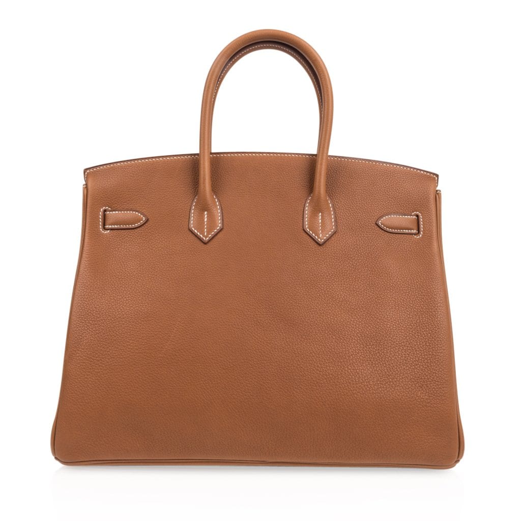👜Limited Edition Birkin 35 Bag Fauve Barenia Faubourg Leather with Palladium Hardware