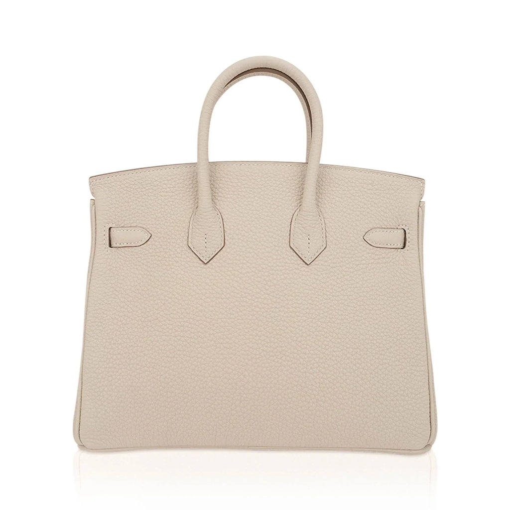 👜Birkin 25 Bag Craie Togo Leather with Rose Gold Hardware