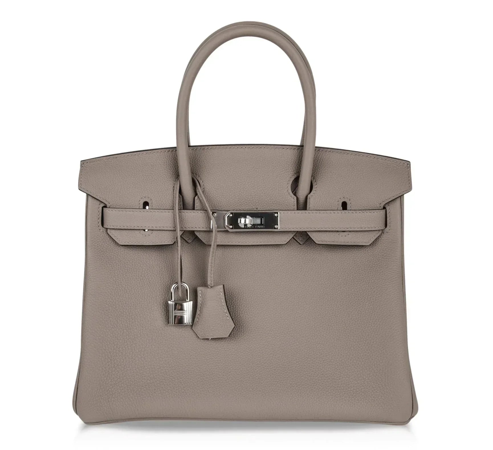 👜Birkin 30 Bag Gris Asphalte Togo Palladium Hardware