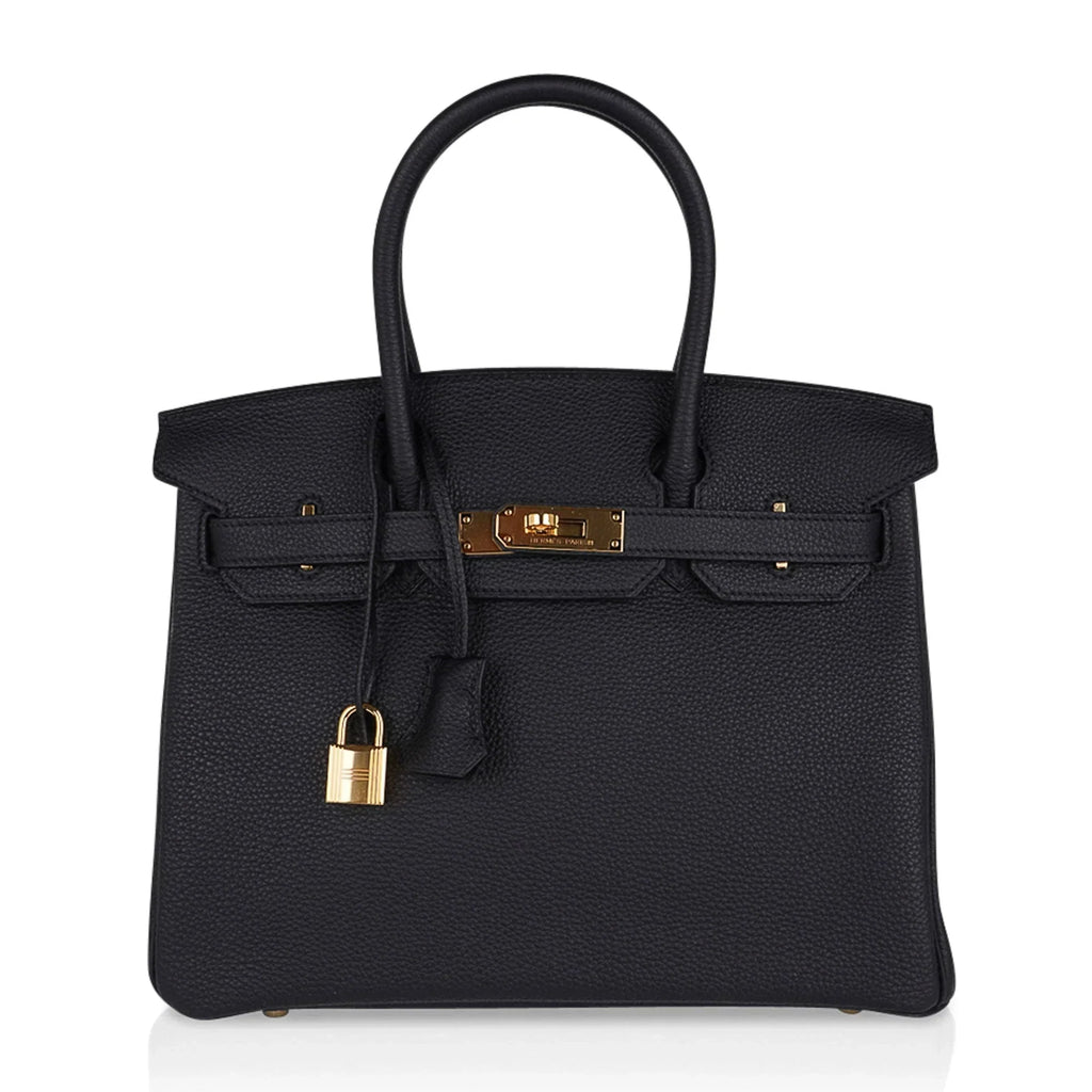 👜Birkin 30 Bag Black Togo Leather with Gold Hardware