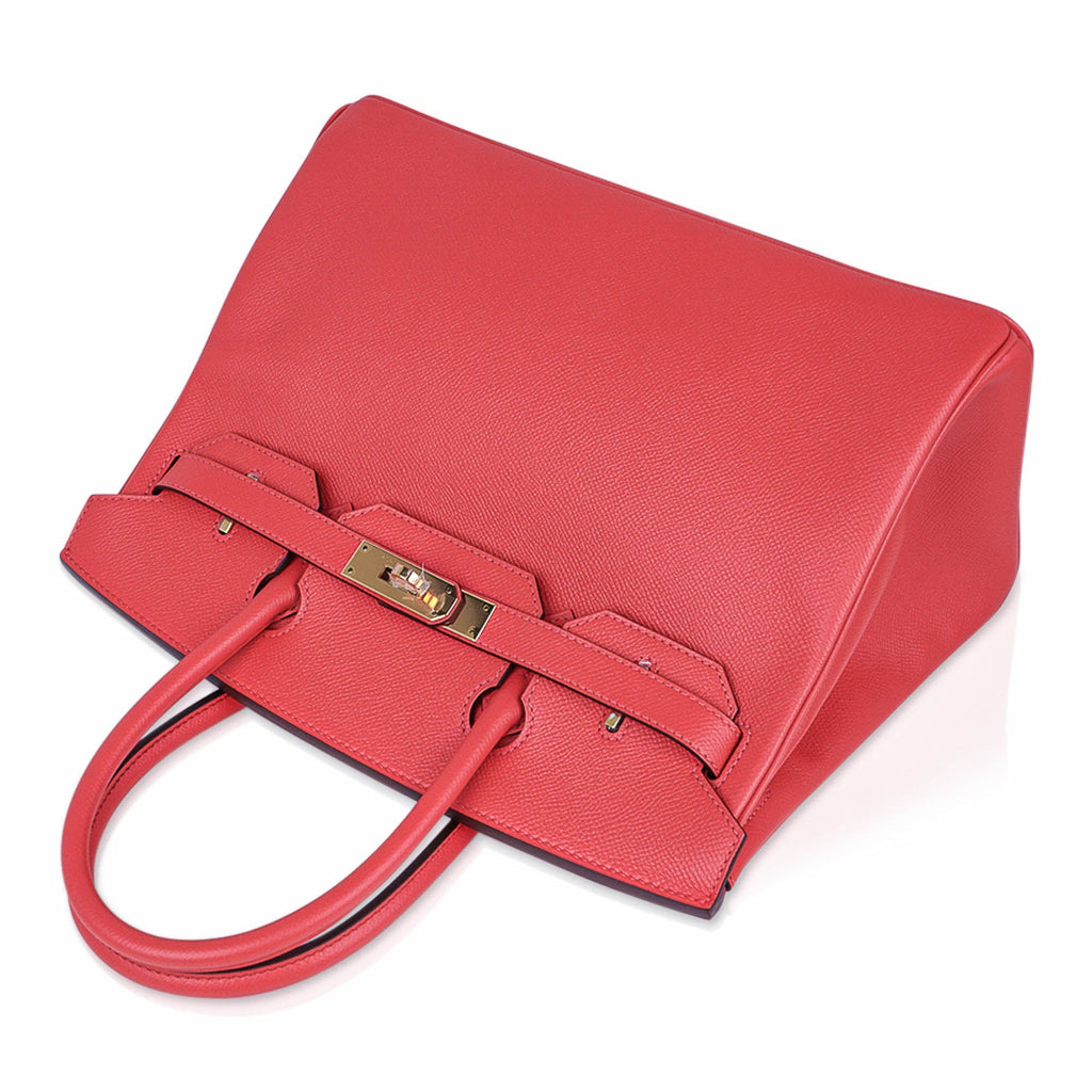 👜Birkin 30 Bag Rose Jaipur Epsom Leather with Gold Hardware