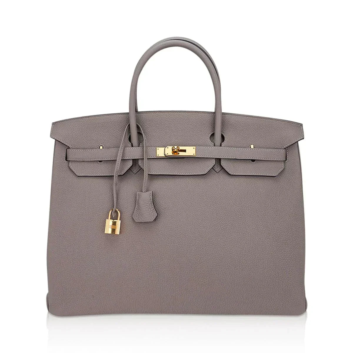 👜Birkin 40 Gris Asphalte Bag Gold Hardware Togo Leather