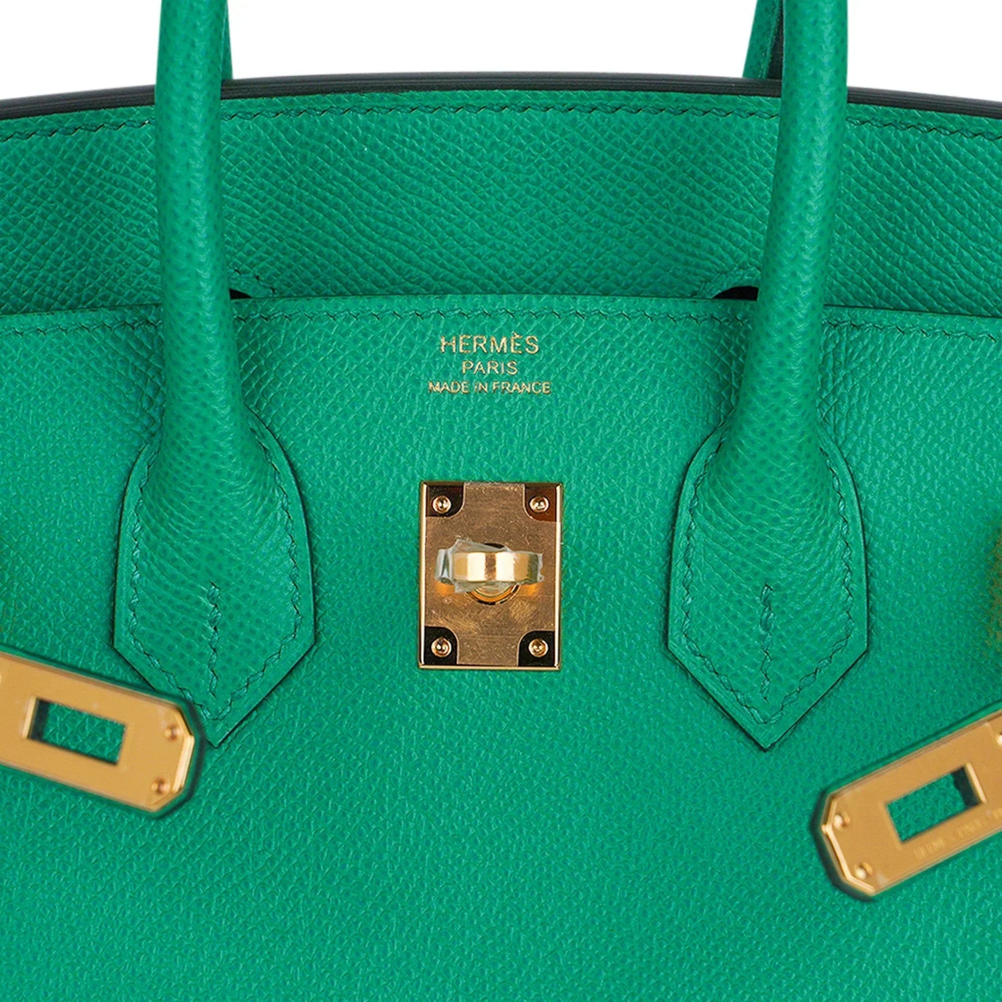 👜Birkin Sellier 25 Bag Vert Jade Epsom Leather with Gold Hardware