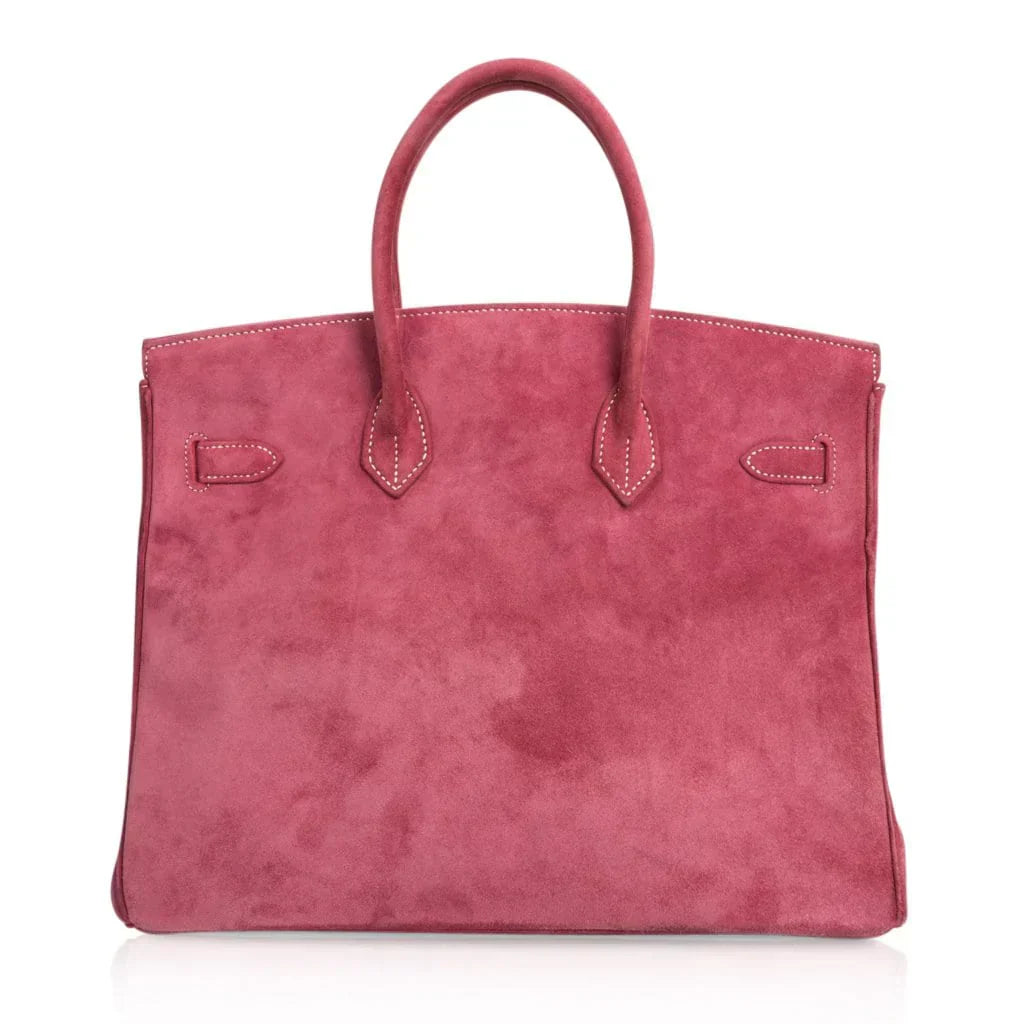 👜Birkin 35 Bag Fuchsia Pink Doblis Palladium Rare