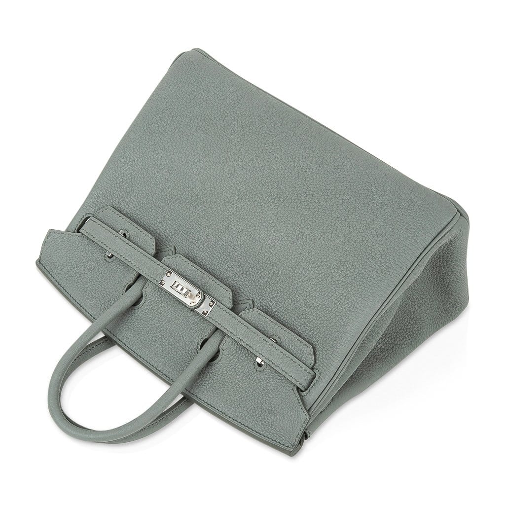 👜Birkin 25 Bag Vert Amande Togo Palladium Hardware