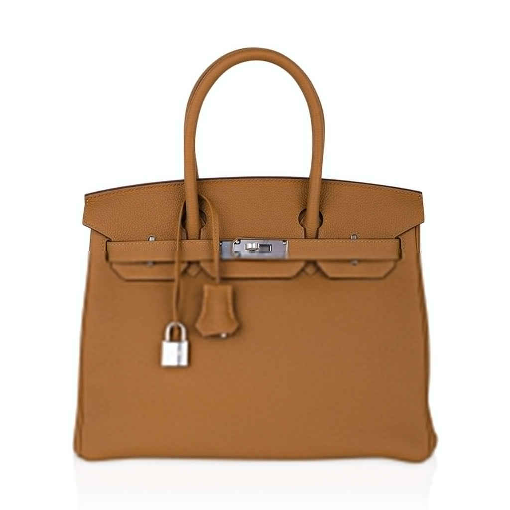 👜Birkin 30 Bag Bronze d’Or Togo Leather Palladium Hardware