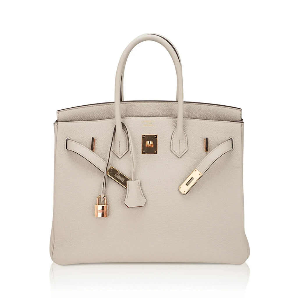👜HSS Birkin 35 Trench and Corail Togo Leather Special Order Bag