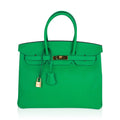 👜Birkin 35 Bag Bamboo Togo Leather with Gold Hardware