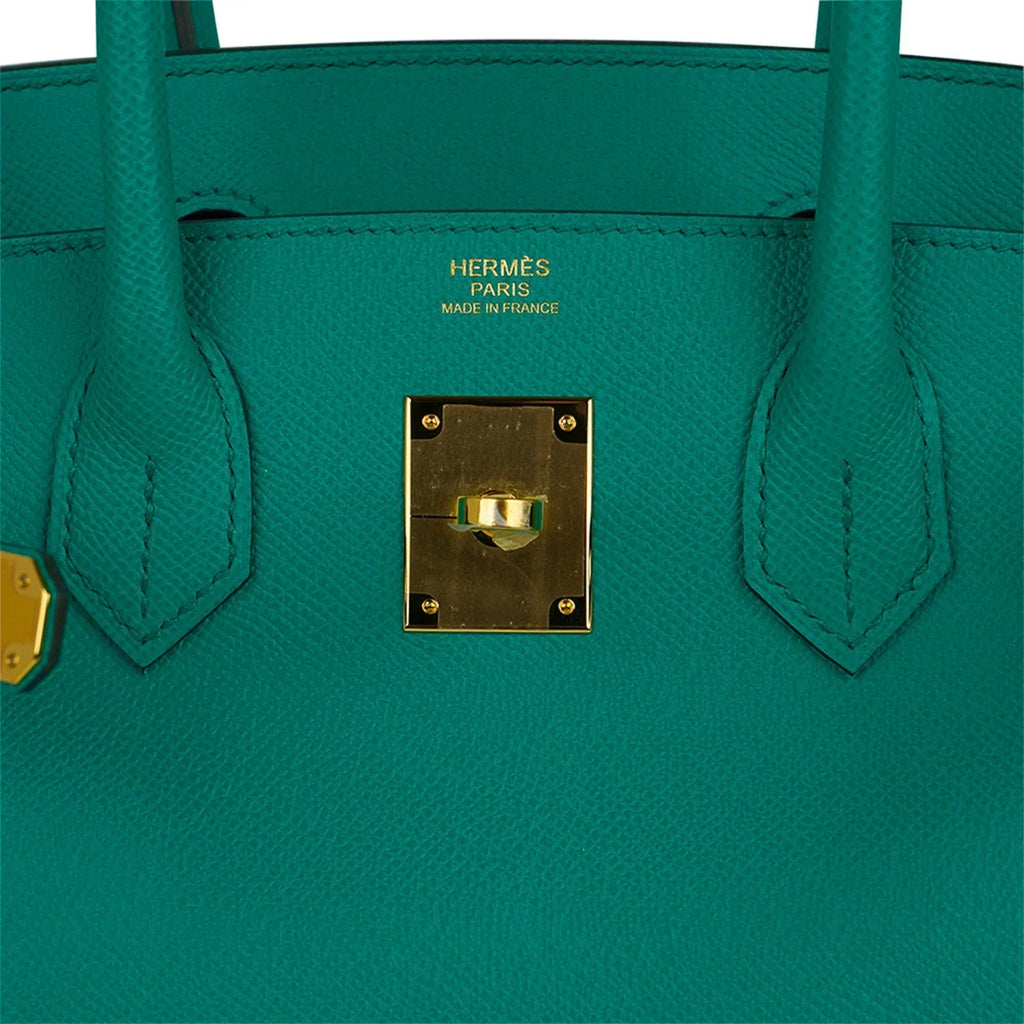 👜Birkin 30 Bag Vert Jade Epsom Leather with Gold Hardware