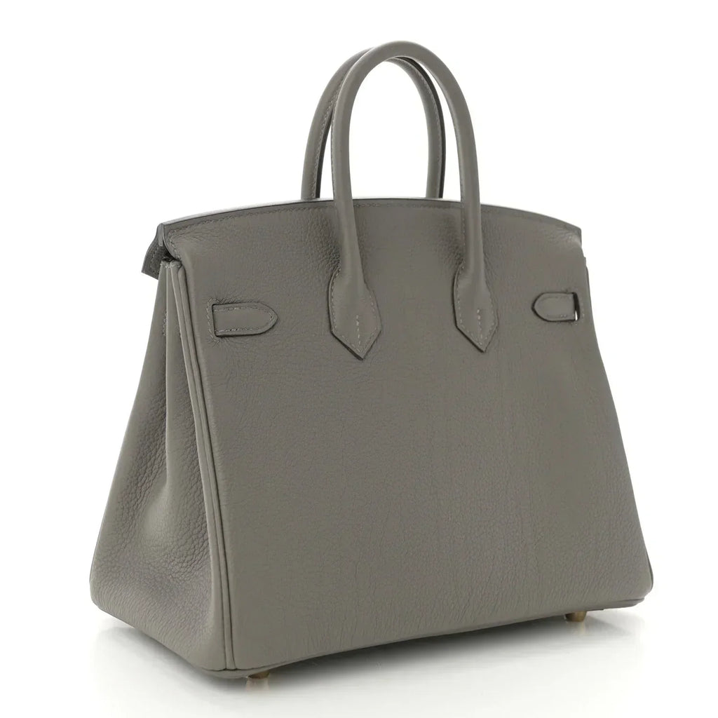 👜Birkin 25 Gris Meyer crafted from incredibly soft Togo calfskin leather