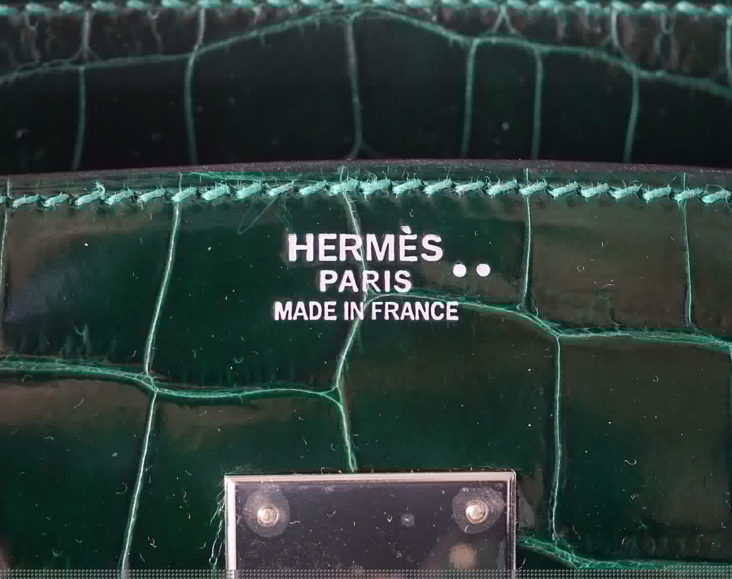 👜Birkin 30 Bag Emeraude Emerald Porosus Crocodile Palladium