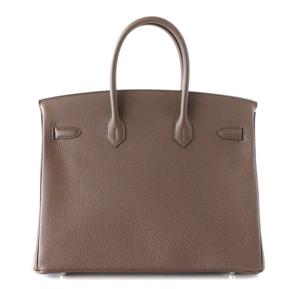 👜Birkin 35 Bag Ecorce (Bark)Taupe Togo Palladium