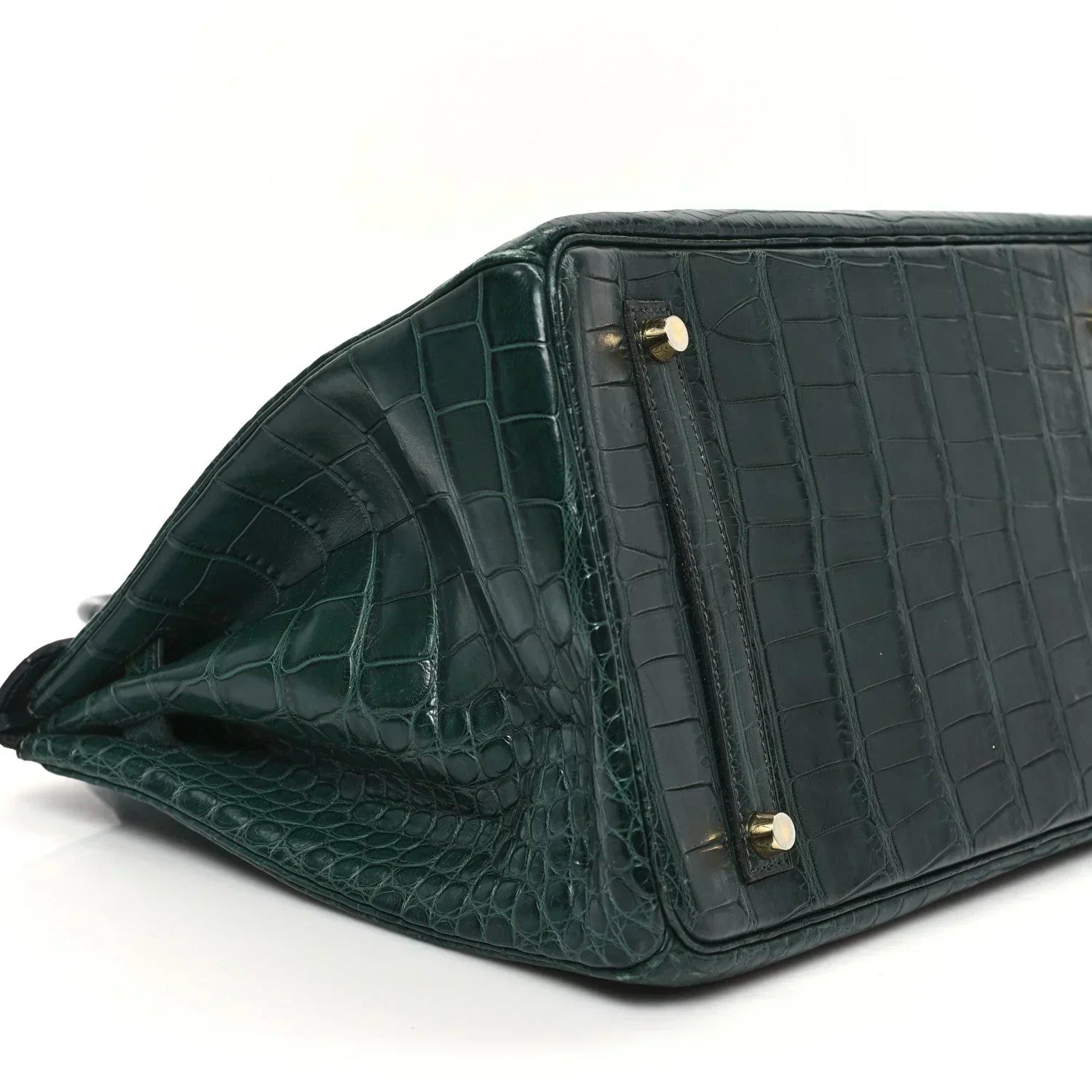 👜Birkin Vert Titien Matte Alligator Gold Hardware
