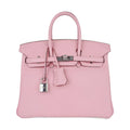 👜Birkin 25 Bag Rose Sakura Palladium Hardware Rare