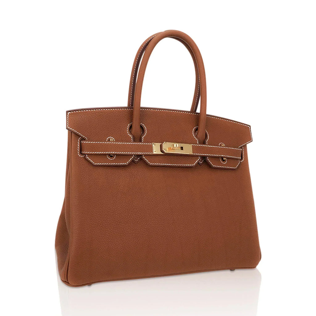 👜Birkin 30 Bag Barenia Faubourg Leather with Gold Hardware