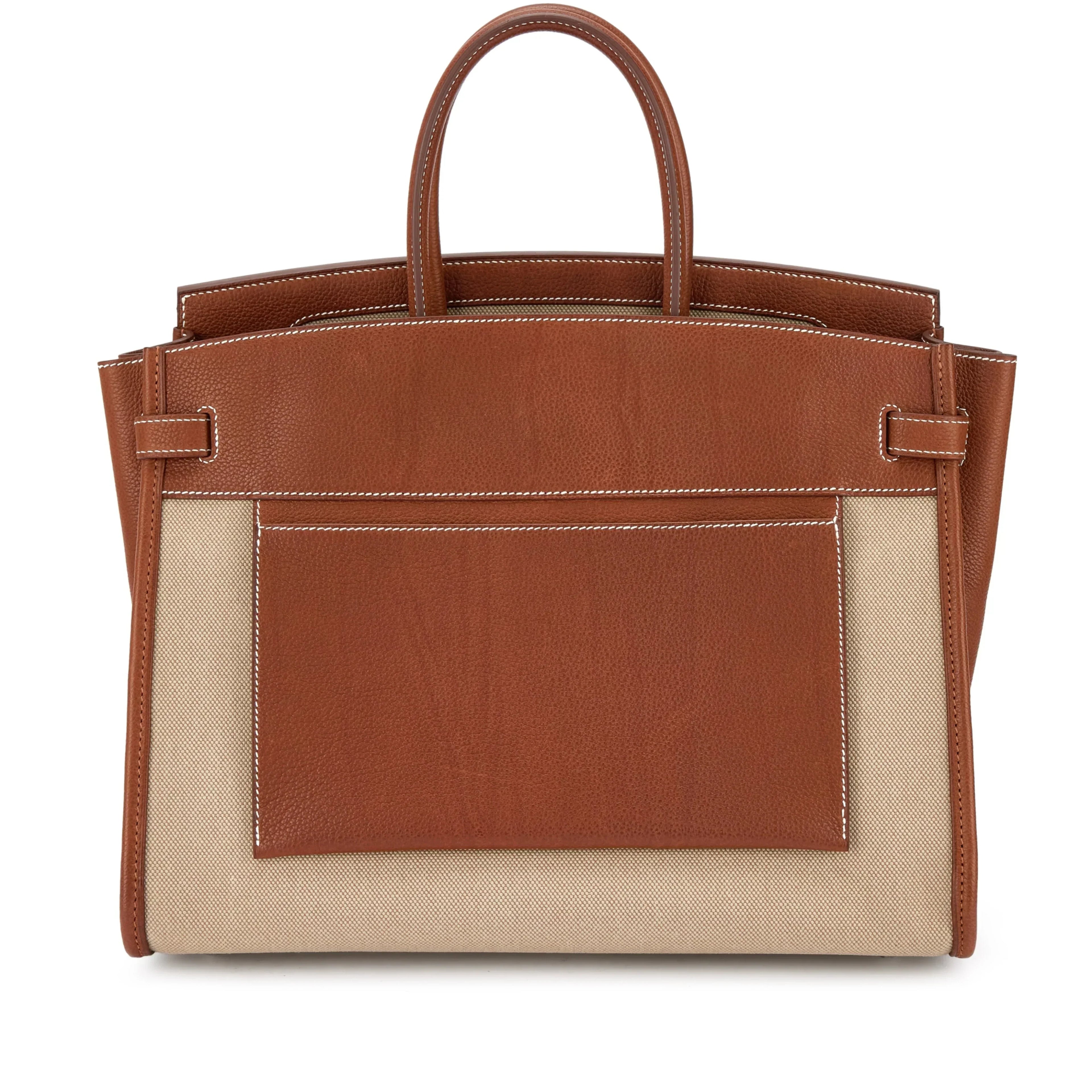 👜Birkin 35 L'Envers Edition Fauve Barenia Faubourg Palladium Hardware
