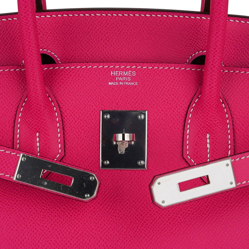 👜Birkin 30 Bag Rose Tyrien Candy Epsom Limited Edition Palladium