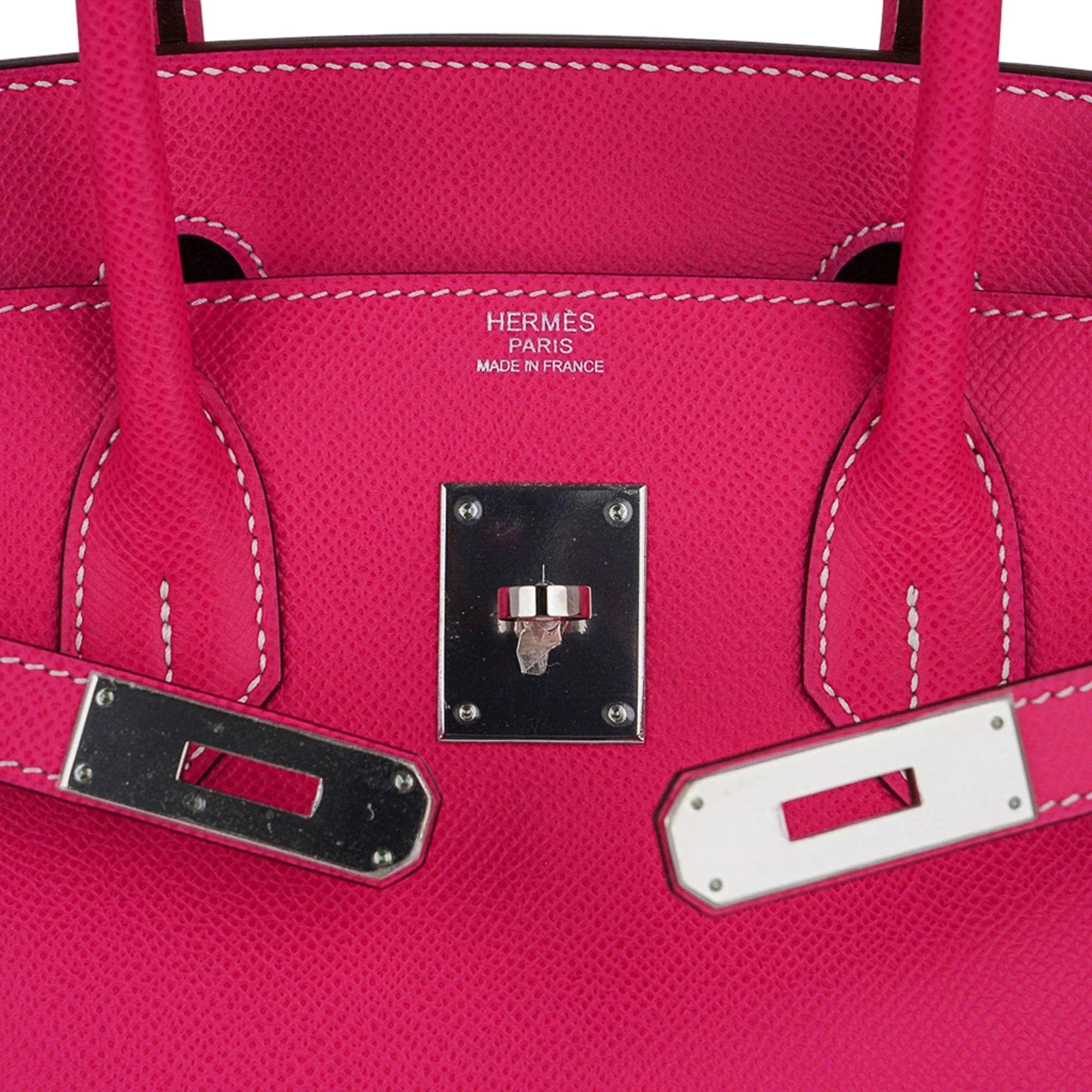 👜Birkin 30 Bag Rose Tyrien Candy Epsom Limited Edition Palladium