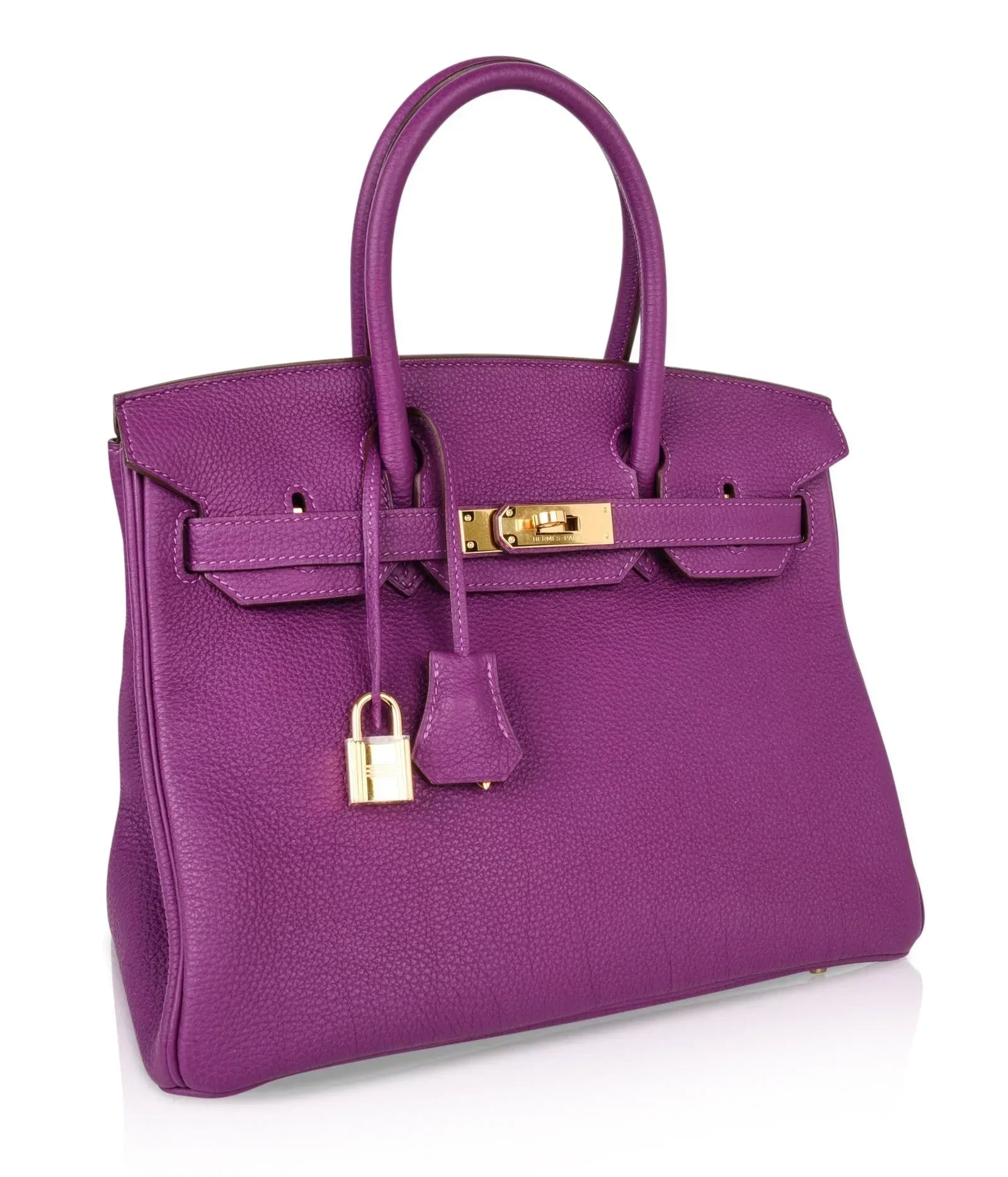 👜Birkin 30 Bag Anemone Togo Gold Hardware Exotic Purple Beauty