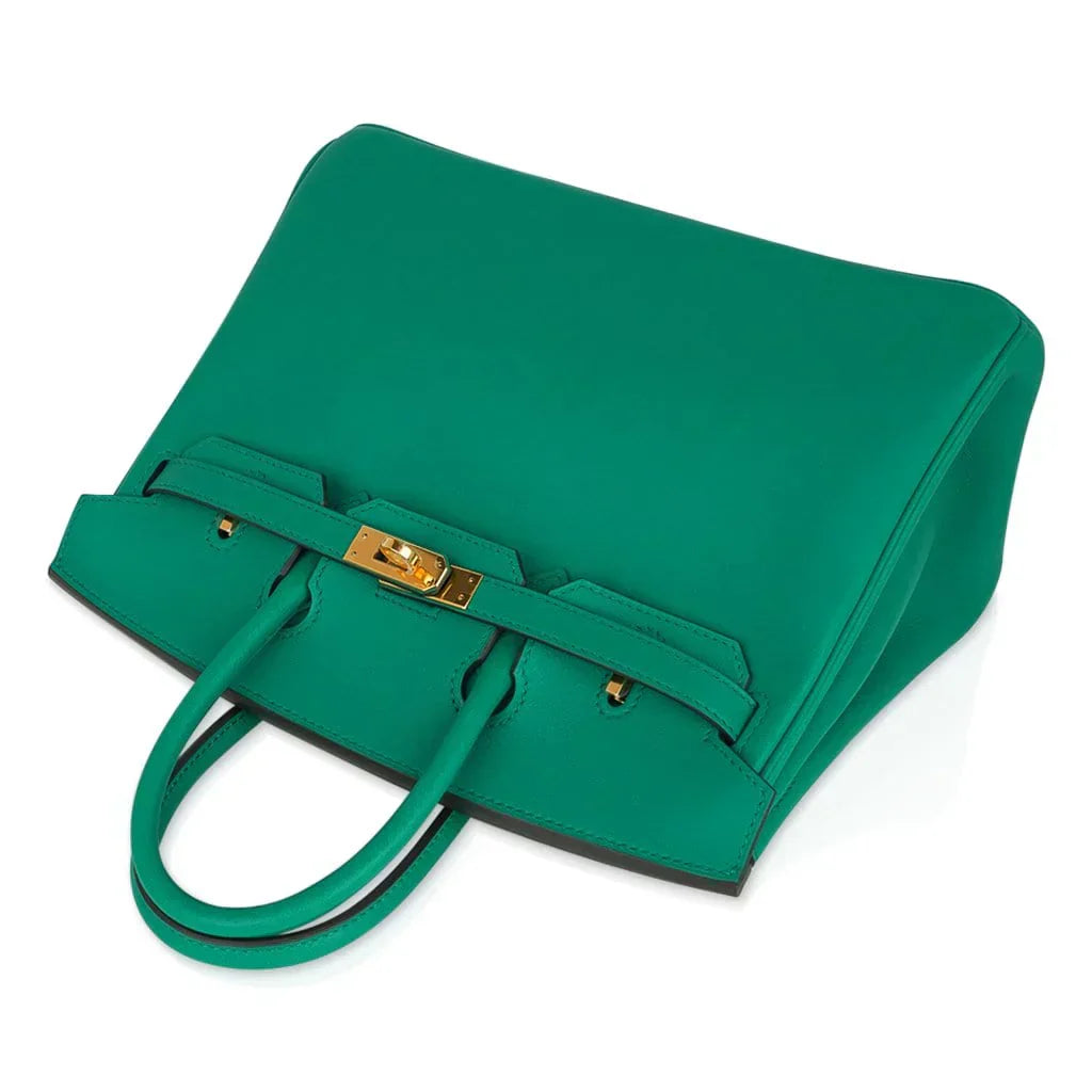 👜Birkin 25 Bag Vert Vertigo Swift Gold Hardware