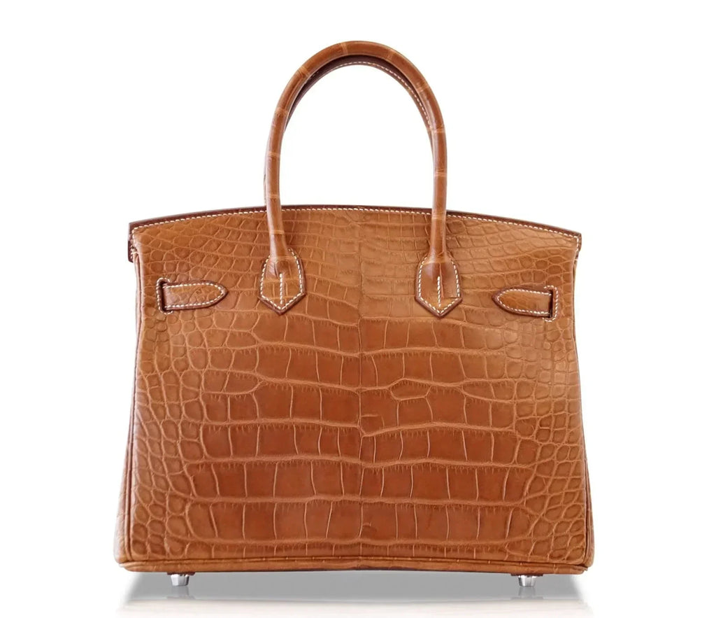 👜Birkin 30 Bag Fauve Barenia Matte Alligator Very Rare