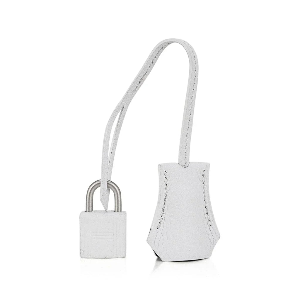 👜Birkin HSS 25 Bag White w/ Black Brushed Palladium Hardware