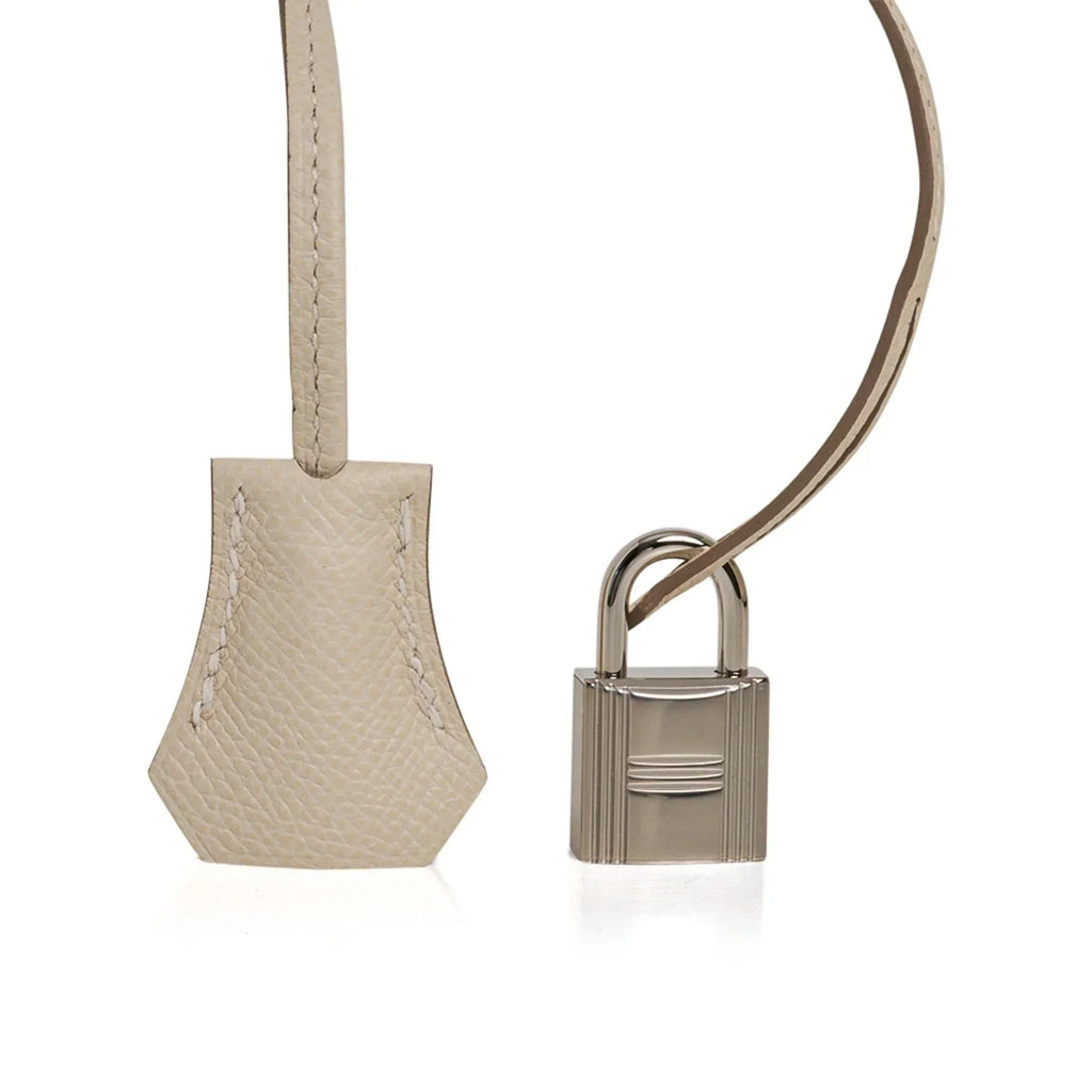 👜Birkin 35 Bag Craie Epsom Palladium Hardware
