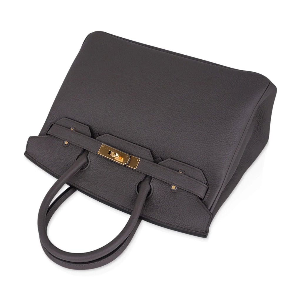 👜Birkin 30 Bag Etain Gray Coveted Gold Hardware Togo