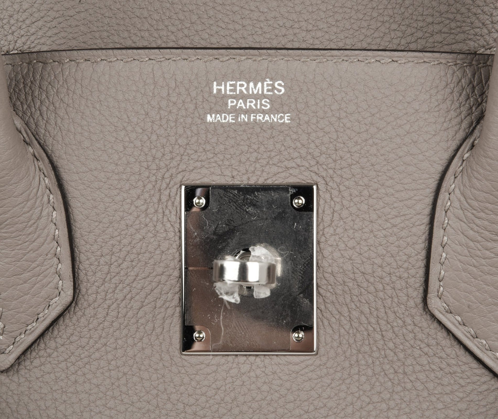 👜Birkin 30 Bag Gris Asphalte Togo Palladium Hardware