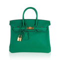 👜Birkin 25 Bag in Cactus Swift Leather with Gold Hardware