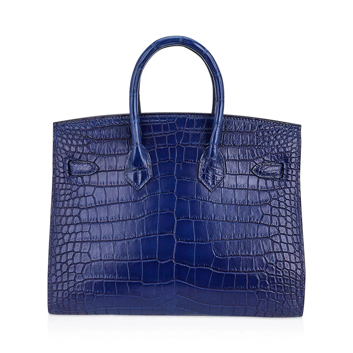 👜Limited Edition Birkin 25 Bag Sellier Indigo Aizome Porosus Crocodile with Palladium Hardware