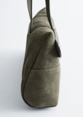 Slim single-shoulder baguette bag